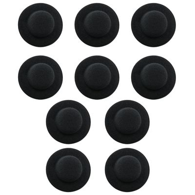 YHXiXi Handmade Small Wide Brim Doll Fedoras: 10pcs Felt Panama Hats with Flat Tops