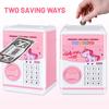GuDoQi Unicorn Piggy Bank for Girls Electronic Coin Money Bank Toy for 3 4 5 6 7 8 9 10 Year Old Children, Mini ATM Cash Coin Saving Box for Birthday Gifts Kids Age 3-10, Pink Unicorn view 3