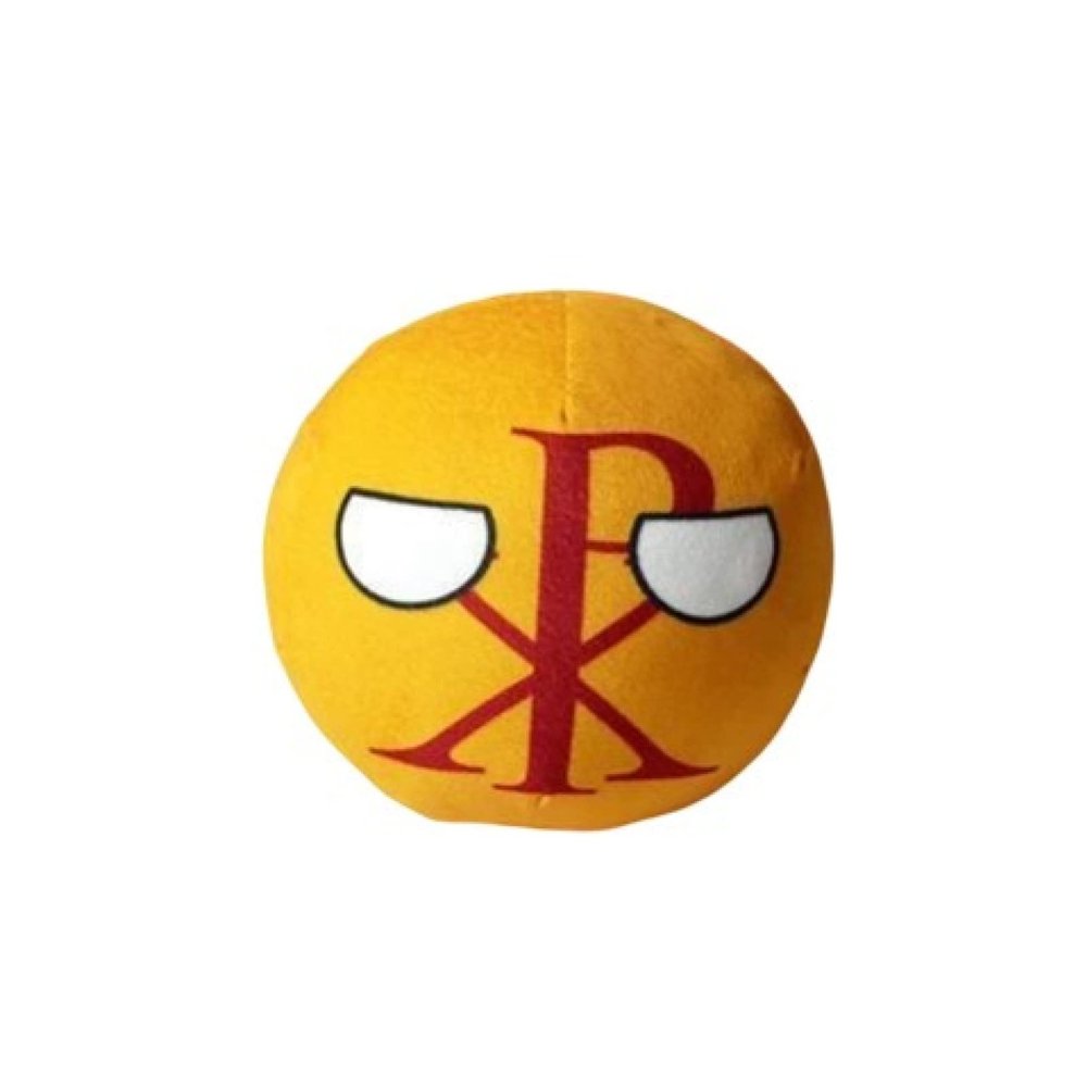 Bisavch Countryball Plushies Polandball 3.9 Inches Plush Toy Country Ball Anime Cosplay Mini Pillow Cushion Key Ring Home Decor,Western Rome,3.9inch