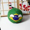 Bisavch Countryball Plushies Polandball 3.9 Inches Plush Toy Country Ball Anime Cosplay Mini Pillow Cushion Key Ring Home Decor,Brazil,3.9inch view 2