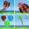 6 Pack Octopus Kite, 3D Kite Long Tail Easy Flyer Kite Beach Kites People Adults Gift Kites for Kids Easy to Fly, Kite Kit with Kite String 100M, Kiteboarding Kite for Adults view 4
