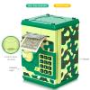 ATM Piggy Bank for Boys Girls, Vcertcpl Mini ATM Coin Bank Money Saving Box with Password, Kids Safe Money Jar for Adults with Auto Grab Bill Slot, Great Gift Toy Bank for Kids(Camouflage Green) view 3