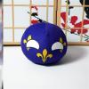 Bisavch Countryball Plushies Polandball 3.9 Inches Plush Toy Country Ball Anime Cosplay Mini Pillow Cushion Key Ring Home Decor,Kingdom of France,3.9inch view 2