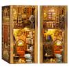 CUTEBEE Book Nook Kit - DIY Miniature House Dollhouse Kit for Adults and Teens, Booknook Tiny House Bookshelf Decor 3D Wooden Puzzle, Gifts for Family, Friends Eternal Bookstore view 1