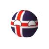 Bisavch Countryball Plushies Polandball 3.9 Inches Plush Toy Country Ball Anime Cosplay Mini Pillow Cushion Key Ring Home Decor,Iceland,3.9inch view 1