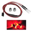 5mm Headlights/Taillight Kit RC Accessory LED Lights for 1/10 Model Drift Car Vehicle(12-red Light), plplaaoo 2PCS RC LED Light Kits,, rc lights rc led lights scx24 lights rc car headlights rc dr view 4