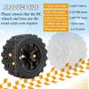 RC Station 12mm Hex RC Wheels and Tires 1/10 Scale RC Truck Tires and Wheels for Traxxas Rustler Stampede 2wd 4x4 vxl Hoss E-Revo Redcat Volcano EPX RIAARIO AMORIL Tires and Wheels Preglued 4PCS view 2