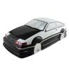 Manrock 1/10 Scale RC Painted Drift Racing Touring Onroad Car Body Shell AE86 Black and White view 1