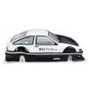 Manrock 1/10 Scale RC Painted Drift Racing Touring Onroad Car Body Shell AE86 Black and White view 2