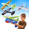 Onysurui 3 Pack Airplane Launcher Toy, 12.6" Foam 2 Flight Mode Led Plane Catapult Boy Toys with 3 DIY Stickers, Outdoor Flying Toys for Kids Gifts for 4 5 6 7 8 9 10 12 Year Old Boys Girls view 1