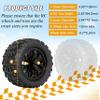 RC Station 12mm Hex RC Wheels and Tires 1/10 Scale 2.8 RC Truck Tires and Wheels for Traxxas Rustler Stampede Hoss E-Revo 2wd 4x4 vxl Tires and Wheels Redcat Riaario Amoril Tires Wheels Preglued 4PCS view 2
