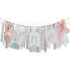 Baby Birthday Decoration 1st Birthday High Chair Tutu Skirt Banner Rabbit Theme Party Supplies Sweet First Birthday Banner (Pink) view 1