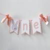 Baby Birthday Decoration 1st Birthday High Chair Tutu Skirt Banner Rabbit Theme Party Supplies Sweet First Birthday Banner (Pink) view 3
