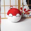 Bisavch Countryball Plushies Polandball 3.9 Inches Plush Toy Country Ball Anime Cosplay Mini Pillow Cushion Key Ring Home Decor,Poland,3.9inch view 2
