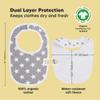 8-Pack Organic Baby Bibs for Boys, Girls - Soft Cotton Drooling and Teething Bibs for Baby Girl & Boy, Extra Absorbent, Easy to Clean & Put On for Toddler, Newborn, Infant 0-24 Months (Grayscape) view 3