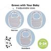 8-Pack Organic Baby Bibs for Boys, Girls - Soft Cotton Drooling and Teething Bibs for Baby Girl & Boy, Extra Absorbent, Easy to Clean & Put On for Toddler, Newborn, Infant 0-24 Months (Grayscape) view 4