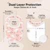 8-Pack Organic Baby Bibs for Boys, Girls - Soft Cotton Drooling and Teething Bibs for Baby Girl & Boy, Extra Absorbent, Easy To Clean & Put On for Toddler, Newborn, Infant 0-24 Months (Sweet Charm) view 3
