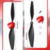 Riakrum 6 Sets Spare Rc Plane Propellers Airplane Carbon Fiber Nose Cone Compatible with Tr-p51 Rc Plane 4 Channel Remote Control Airplane with Propeller Savers and Adapter view 3