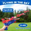 3 Pack Foam Airplane Launcher Toy with 3 DIY Stickers, 12.6" Glider Led Plane, Catapult Plane Boy Toys, Outdoor Sport Flying Toys for Kids Birthday Gifts for 4 5 6 7 8 9 10 11 12 Year Old Boys Girls view 4