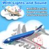 Crelloci Airplane Toys, Bump and Go Action, Pull Back Die Cast Model Plane with Lights & Sounds, 3D Anatomy View, Aircraft Vehicles Gift for Kids Toddler Boys Ages 3+(Blue) view 2