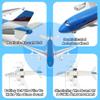 Crelloci Airplane Toys, Bump and Go Action, Pull Back Die Cast Model Plane with Lights & Sounds, 3D Anatomy View, Aircraft Vehicles Gift for Kids Toddler Boys Ages 3+(Blue) view 3