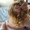 12 PCS Linen Bow Hair Clips for Baby Girls Hair Bows Alligator Clips Accessories Infants Toddler Kids Hairgrips (Classical Bow 3.5'') view 3