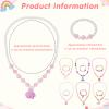 Sumind 6 Sets Toddler Jewelry for Little Girls Baby Beaded Necklace and Bracelet Costume Dress up Jewelry Gifts Princess Party Favors(Magic Style) view 2