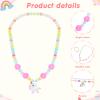 Sumind 6 Sets Toddler Jewelry for Little Girls Baby Beaded Necklace and Bracelet Costume Dress up Jewelry Gifts Princess Party Favors(Magic Style) view 3