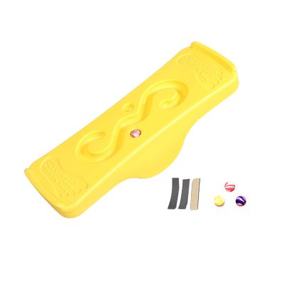 PHASFBJ Children's Balance Board, Lightweight Plastic Equipment,Suitable for Early Childhood Education Over 2 Years Old, Comprehensive Sensory Training, Practical and Simple Structure,Yellow