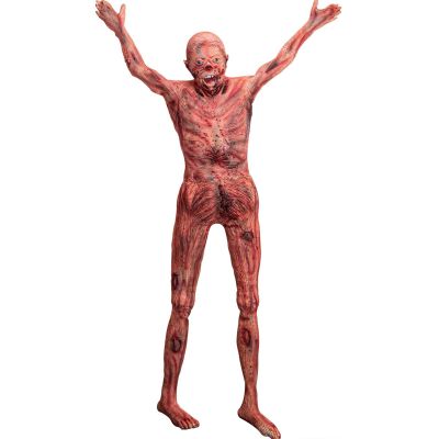Halloween Bloody Dead Body - 4.8ft Latex Skinned Hanging Corpse Torso Props for Haunted House Zombie Halloween Party Decoration(1Piece)