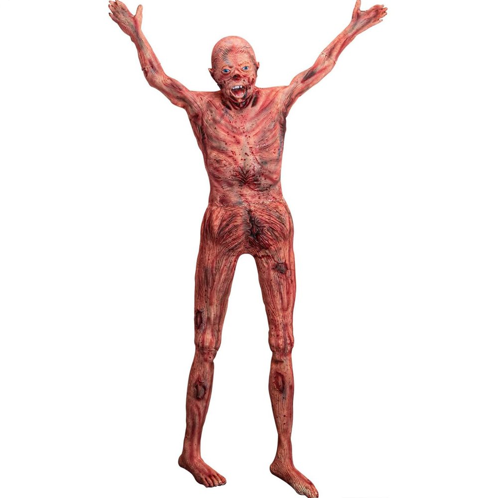 Halloween Bloody Dead Body - 4.8ft Latex Skinned Hanging Corpse Torso Props for Haunted House Zombie Halloween Party Decoration(1Piece)