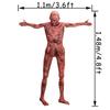 Halloween Bloody Dead Body - 4.8ft Latex Skinned Hanging Corpse Torso Props for Haunted House Zombie Halloween Party Decoration(1Piece) view 2