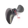 FSR-V RC Boat Propeller Metal M5 CNC 58mm Prop Impeller for 5mm Shaft RC Racing Boat Speed VEE Oval Boat (Diameter 58mm) view 2