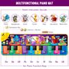 Kids Musical Piano Mats with 25 Music Sounds,Musical Toys Baby Floor Piano Keyboard Mat Carpet Animal Blanket Touch Playmat Early Education Toys for 1 2 3 4 5 6+ Year Girls Boys Toddlers view 2
