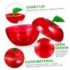 12Pcs Plastic Containers for Favors, Christmas Wedding Party Filled Plastic Bobbing Apples, Shaped Candy Filling Containers Jar for Christmas Party Decor view 2