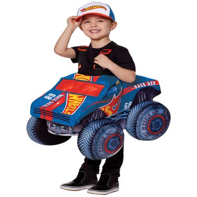 Spirit Halloween Toddler Hot Wheels Ride-Along Costume, Unisex Child, TODDLER ONE SIZE FITS MOST, Multicolor