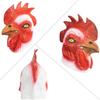 PartyHop Rooster Mask Animal Latex Full Head Realistic Masks Chicken Fancy Dress for Halloween Carnival Costume Party view 3