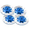 4Pack Vgoohobby Metal 12mm RC Car Hex Hub 12mm Brake Disc Wheel Hubs Adapter Spacer Compatible with Traxxas Tamiya Redcat HSP HPI 1/10 On-Road Car (Blue) view 2