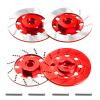 4Pack Vgoohobby Metal 12mm RC Car Hex Hub 12mm Brake Disc Wheel Hubs Adapter Spacer Compatible with Traxxas Tamiya Redcat HSP HPI 1/10 On-Road Car (Red) view 2