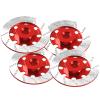 4Pack Vgoohobby Metal 12mm RC Car Hex Hub 12mm Brake Disc Wheel Hubs Adapter Spacer Compatible with Traxxas Tamiya Redcat HSP HPI 1/10 On-Road Car (Red) view 3