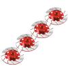 4Pack Vgoohobby Metal 12mm RC Car Hex Hub 12mm Brake Disc Wheel Hubs Adapter Spacer Compatible with Traxxas Tamiya Redcat HSP HPI 1/10 On-Road Car (Red) view 4