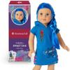 American Girl Truly Me 18-inch Doll #90 with Blue Eyes, Long Blue Hair, and Lt-to-Med Skin in Skater Dress, For Ages 6+ view 1