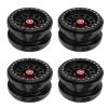 4 PCS 2.9 Inch Wheels 12 Hole Alloy Wheels, 1/6 Car Wheels for AXAIL SCX6 1/6 Car(Black) view 1