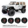 4 PCS 2.9 Inch Wheels 12 Hole Alloy Wheels, 1/6 Car Wheels for AXAIL SCX6 1/6 Car(Black) view 3