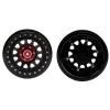 4 PCS 2.9 Inch Wheels 12 Hole Alloy Wheels, 1/6 Car Wheels for AXAIL SCX6 1/6 Car(Black) view 4