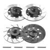4Pack Vgoohobby Metal 12mm RC Car Hex Hub 12mm Brake Disc Wheel Hubs Adapter Spacer Compatible with Traxxas Tamiya Redcat HSP HPI 1/10 On-Road Car (Black) view 1