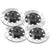 4Pack Vgoohobby Metal 12mm RC Car Hex Hub 12mm Brake Disc Wheel Hubs Adapter Spacer Compatible with Traxxas Tamiya Redcat HSP HPI 1/10 On-Road Car (Black) view 2