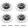 4Pack Vgoohobby Metal 12mm RC Car Hex Hub 12mm Brake Disc Wheel Hubs Adapter Spacer Compatible with Traxxas Tamiya Redcat HSP HPI 1/10 On-Road Car (Black) view 3