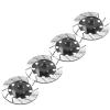 4Pack Vgoohobby Metal 12mm RC Car Hex Hub 12mm Brake Disc Wheel Hubs Adapter Spacer Compatible with Traxxas Tamiya Redcat HSP HPI 1/10 On-Road Car (Black) view 4