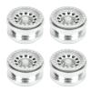 VBESTLIFE 4 PCS 2.9 Inch Wheels 12 Hole Alloy Wheels, 1/6 RC Car Wheels for AXAIL SCX6 1/6 RC Car(Silver) view 1